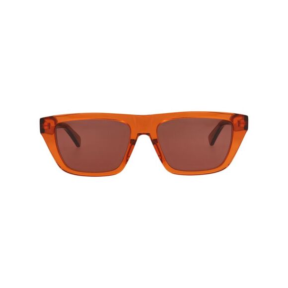 Bottega Veneta Accessories - Bottega Veneta Square-Frame Recycled Acetate Sunglasses Orange Womens